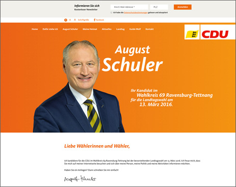 Internetseite August Schuler