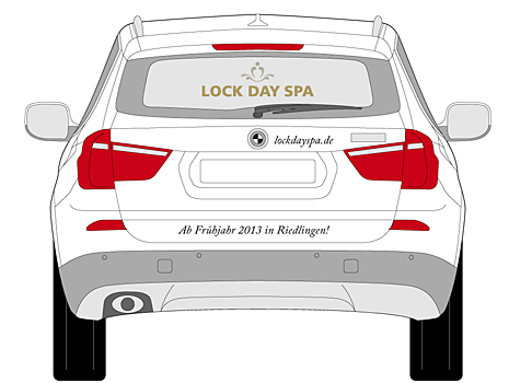 Autobeschriftung Lock Day Spa