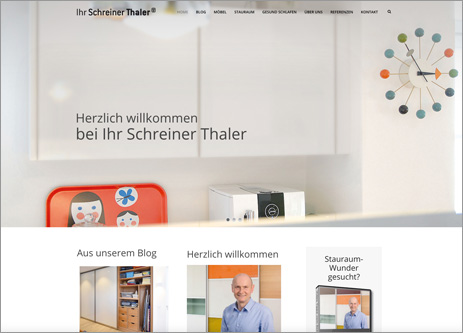 Homepage Ihr Schreiner Thaler