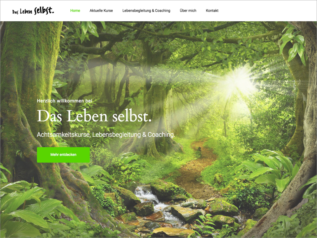 Homepage „Das Leben selbst”